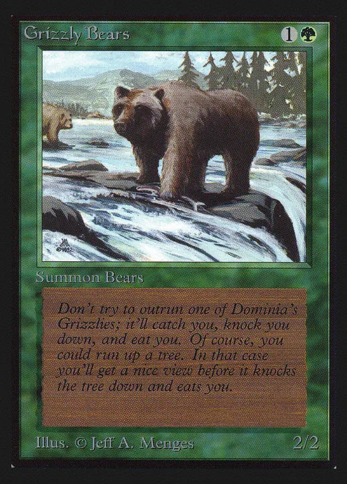 Grizzly Bears · Intl. Collectors' Edition 200/302
