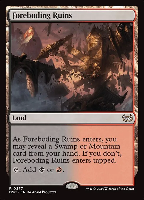 Foreboding Ruins · Duskmourn: House of Horror Commander 277/373