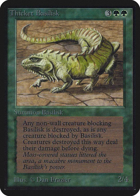 Thicket Basilisk · Limited Edition Alpha 218/295