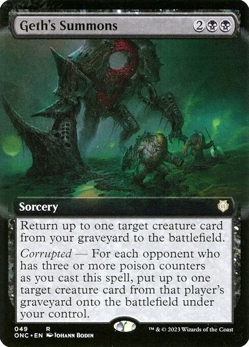 Geth's Summons · Phyrexia: All Will Be One Commander 49/174