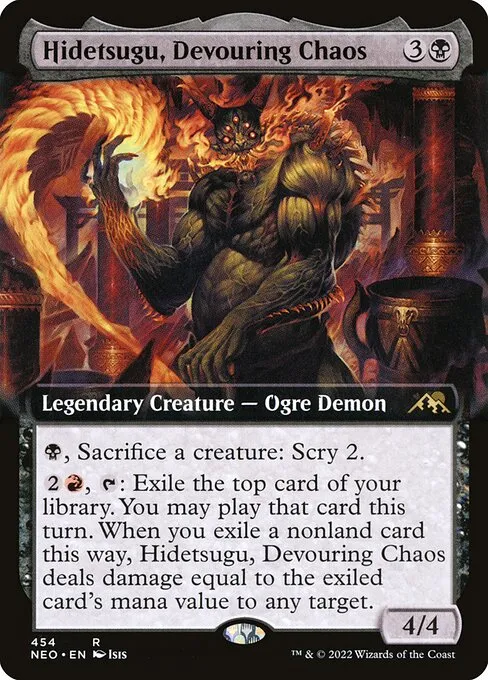 Hidetsugu, Devouring Chaos · Kamigawa: Neon Dynasty 454/531