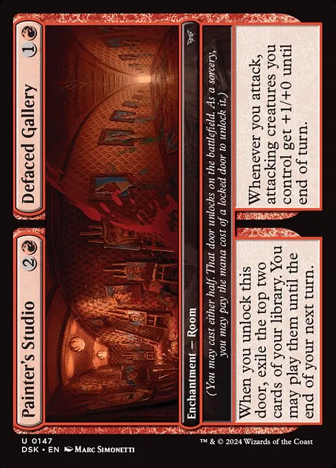 Painter's Studio // Defaced Gallery · Duskmourn: House of Horror 147/419