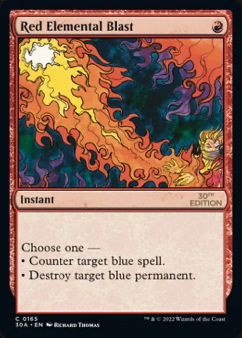 Red Elemental Blast · 30th Anniversary Edition 165/594