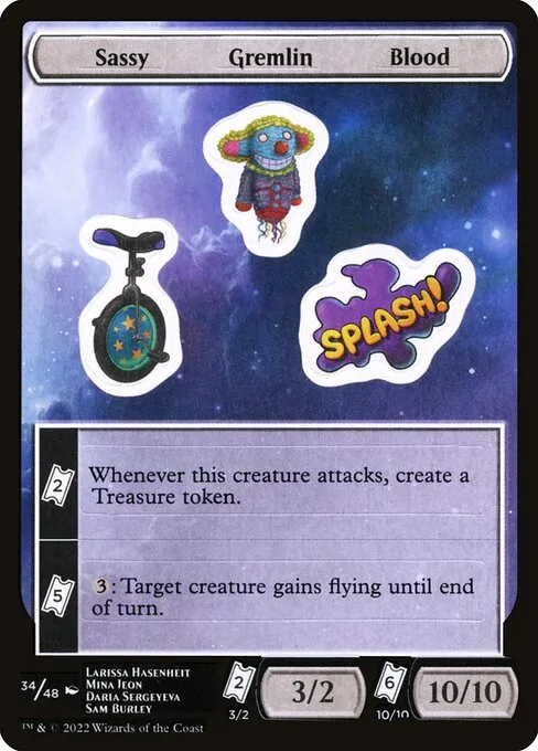 Sassy Gremlin Blood · Unfinity Sticker Sheets 34/48