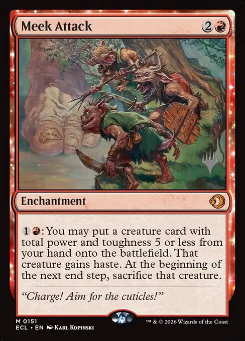 Meek Attack · Lorwyn Eclipsed Promos 151p/87