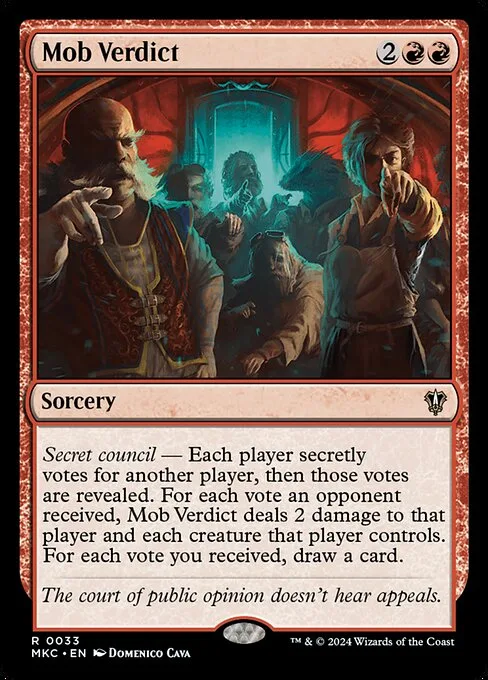 Mob Verdict · Murders at Karlov Manor Commander 33/358