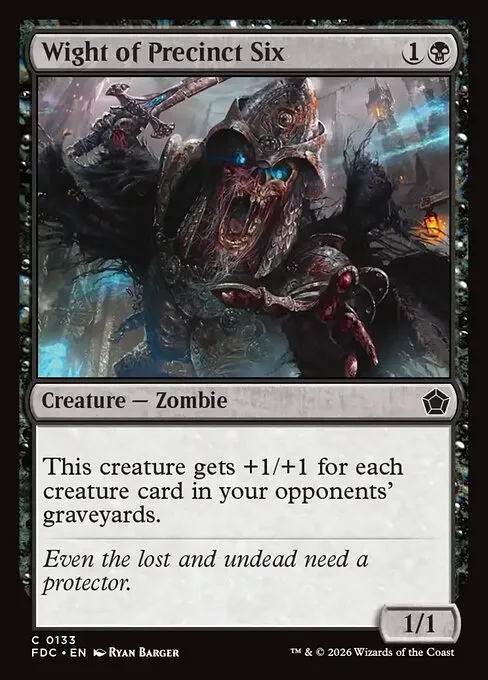 Wight of Precinct Six · Foundations Commander 133/3