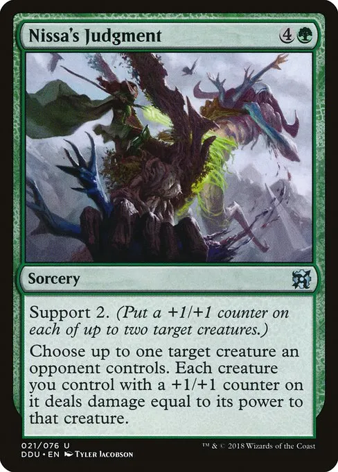Nissa's Judgment · Duel Decks: Elves vs. Inventors 21/76