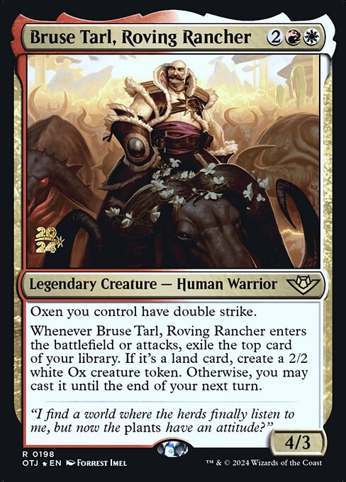 Bruse Tarl, Roving Rancher · Outlaws of Thunder Junction Promos 198s/160