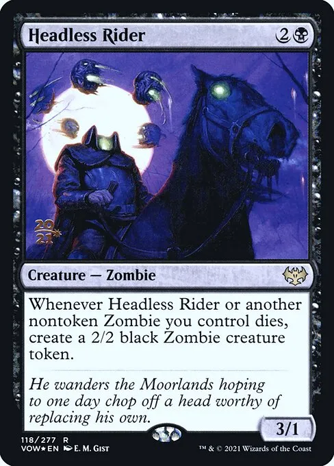 Headless Rider · Innistrad: Crimson Vow Promos 118s/121