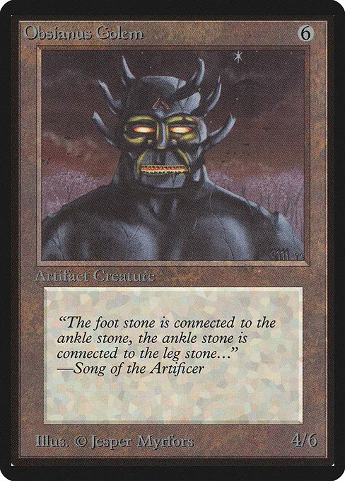 Obsianus Golem · Limited Edition Beta 268/302