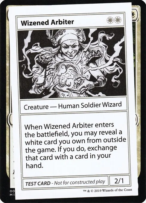 Wizened Arbiter · Mystery Booster Playtest Cards 2021 14/121