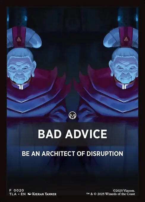 Bad Advice · Avatar: The Last Airbender Jumpstart Front Cards 20/46