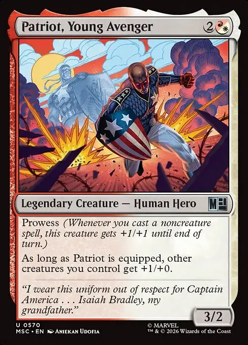 Patriot, Young Avenger · Marvel Super Heroes Commander 570/9