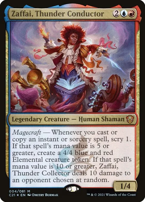 Zaffai, Thunder Conductor · Commander 2021 4/409