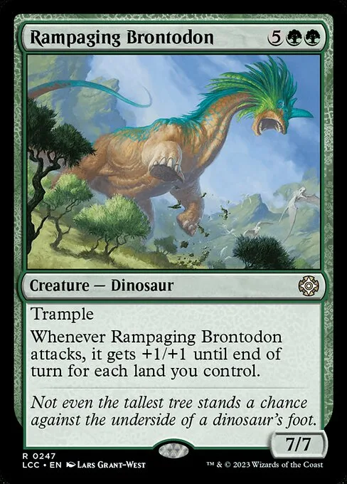 Rampaging Brontodon · The Lost Caverns of Ixalan Commander 247/370