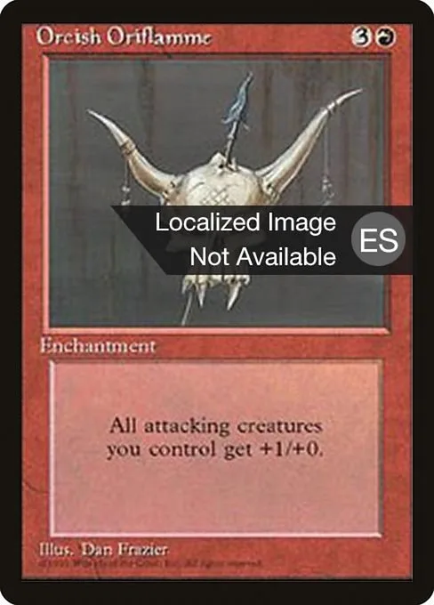 Orcish Oriflamme · Fourth Edition Foreign Black Border 215/378