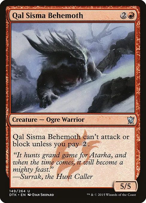 Qal Sisma Behemoth · Dragons of Tarkir 149/264