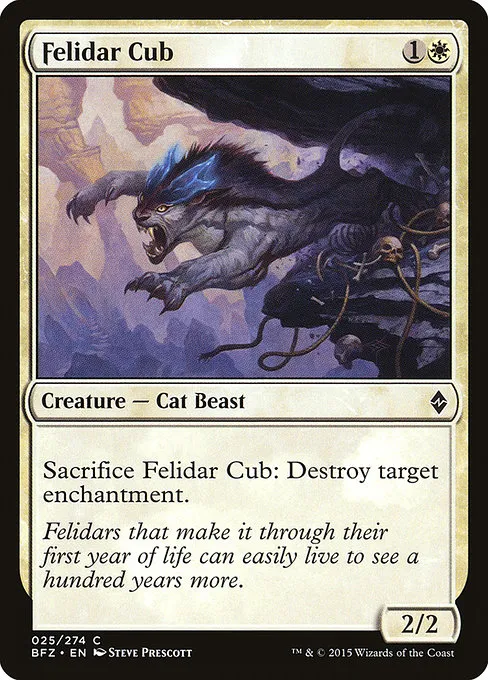 Felidar Cub · Battle for Zendikar 25/299