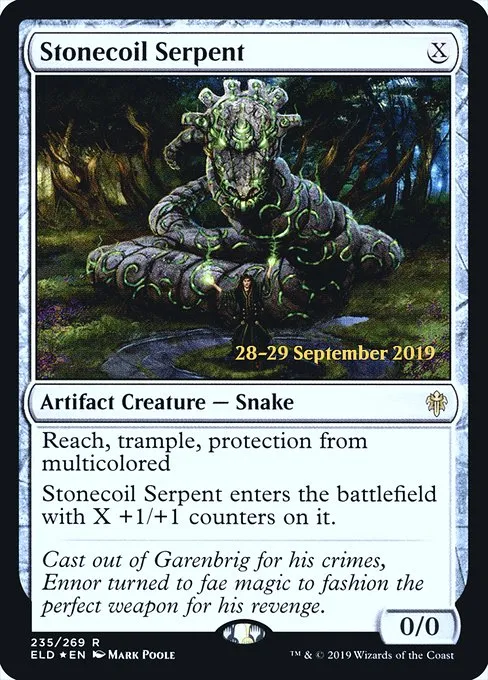 Stonecoil Serpent · Throne of Eldraine Promos 235s/138
