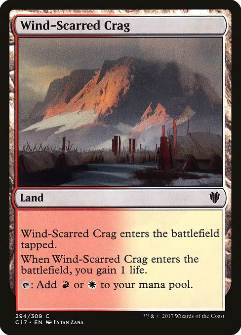 Wind-Scarred Crag · Commander 2017 294/309