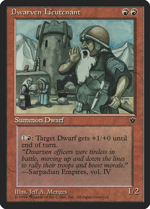 Dwarven Lieutenant · Fallen Empires 52/187