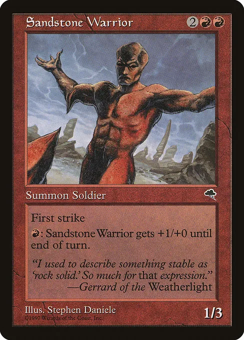 Sandstone Warrior · Tempest 199/350