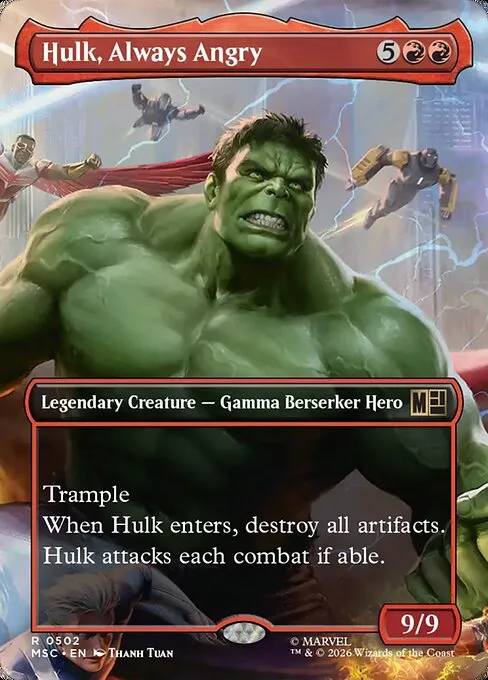 Hulk, Always Angry · Marvel Super Heroes Commander 502/9