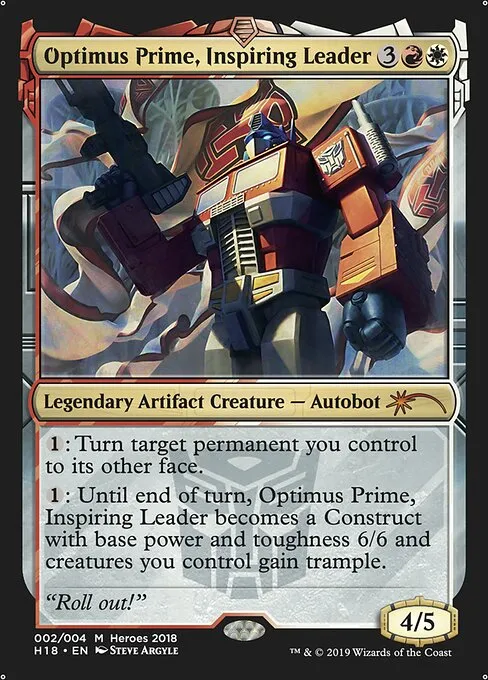 Optimus Prime, Inspiring Leader · 2018 Heroes of the Realm 2/5