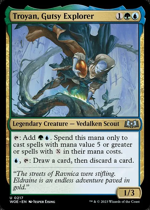 Troyan, Gutsy Explorer · Wilds of Eldraine 217/381