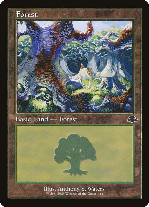 Forest · Dominaria Remastered 411/457