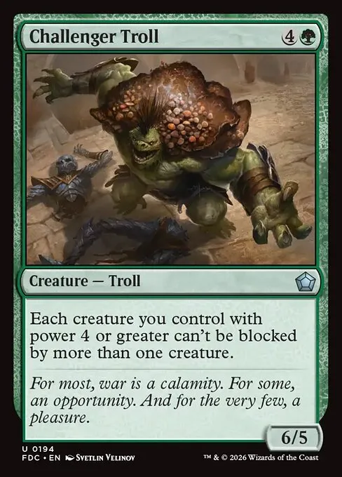 Challenger Troll · Foundations Commander 194/3