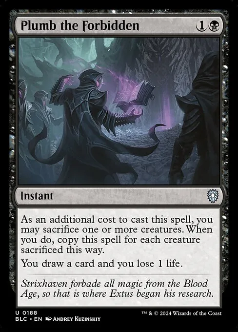 Plumb the Forbidden · Bloomburrow Commander 188/356