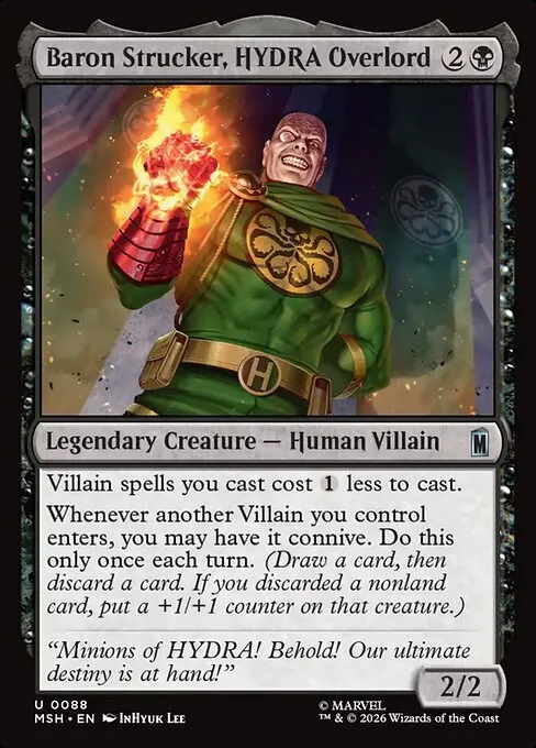 Baron Strucker, HYDRA Overlord · Marvel Super Heroes 88/24