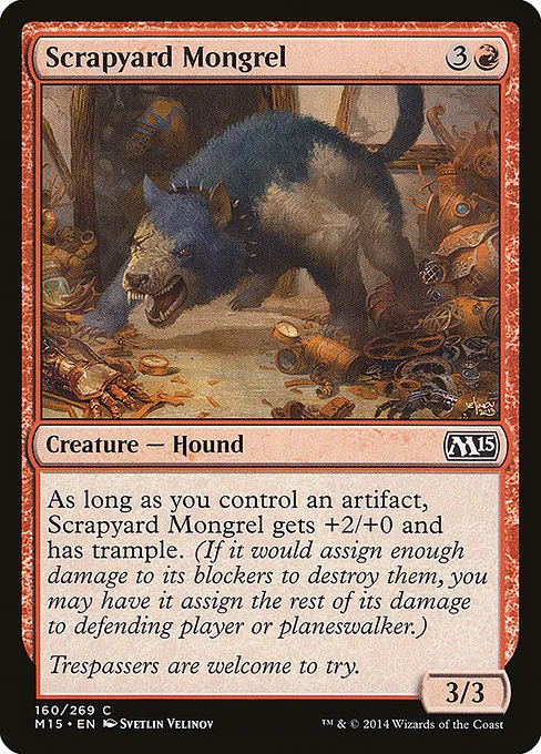 Scrapyard Mongrel · Magic 2015 160/284
