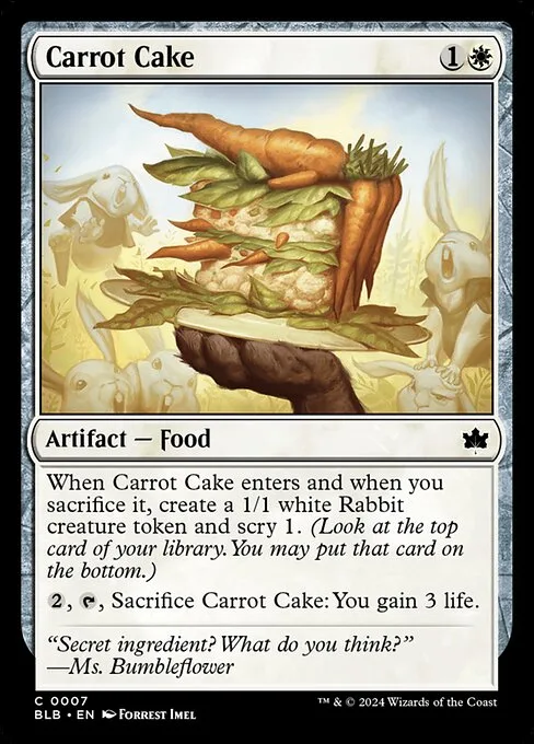 Carrot Cake · Bloomburrow 7/398