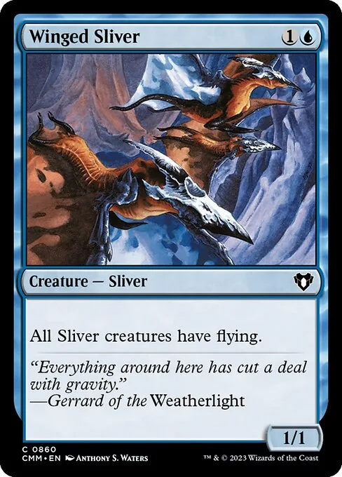 Winged Sliver · Commander Masters 860/1067