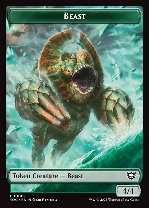 Beast · Edge of Eternities Commander Tokens 6/16