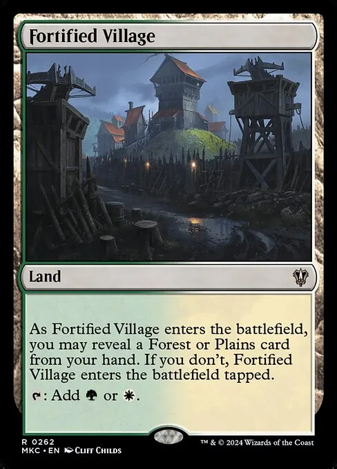 Fortified Village · Murders at Karlov Manor Commander 262/358