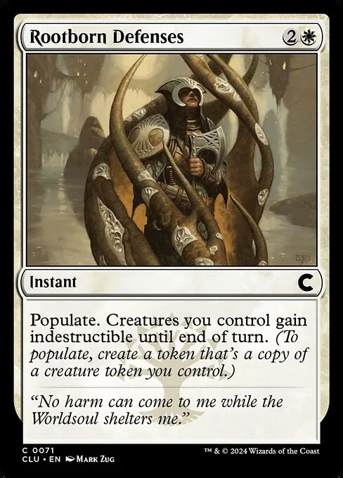 Rootborn Defenses · Ravnica: Clue Edition 71/284