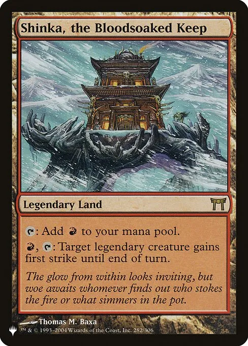 Shinka, the Bloodsoaked Keep · The List CHK-282/5050