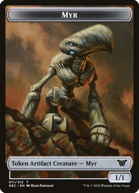 Myr · Neon Dynasty Commander Tokens 11/12