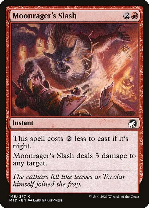Moonrager's Slash · Innistrad: Midnight Hunt 148/399