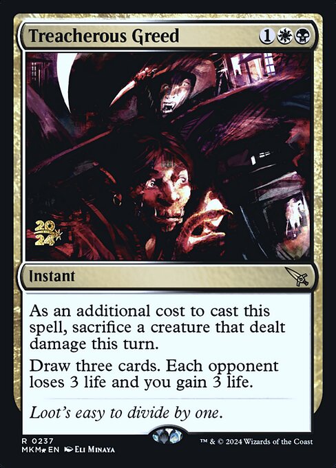 Treacherous Greed · Murders at Karlov Manor Promos 237s/180