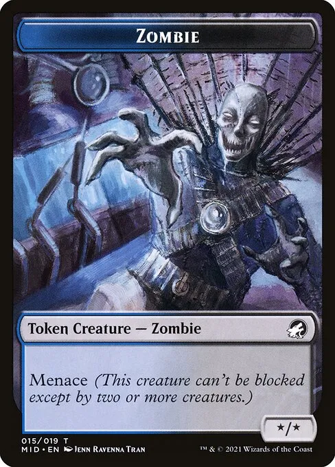 Zombie · Innistrad: Midnight Hunt Tokens 15/19