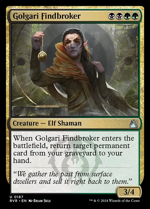 Golgari Findbroker · Ravnica Remastered 187/531