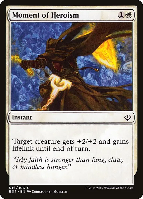 Moment of Heroism · Archenemy: Nicol Bolas 16/106