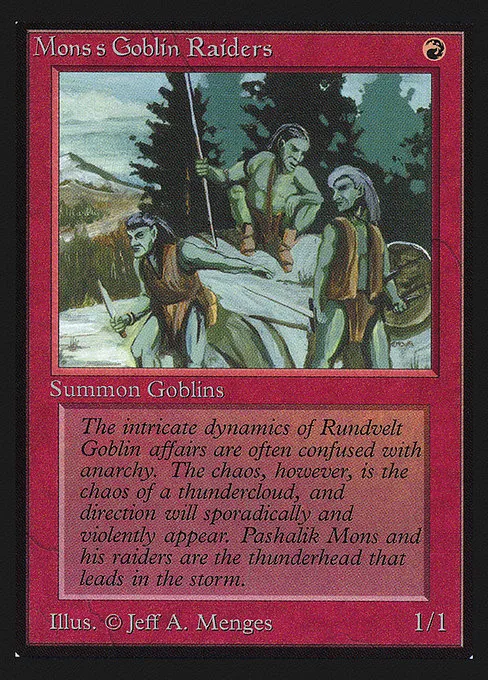 Mons's Goblin Raiders · Collectors' Edition 165/302