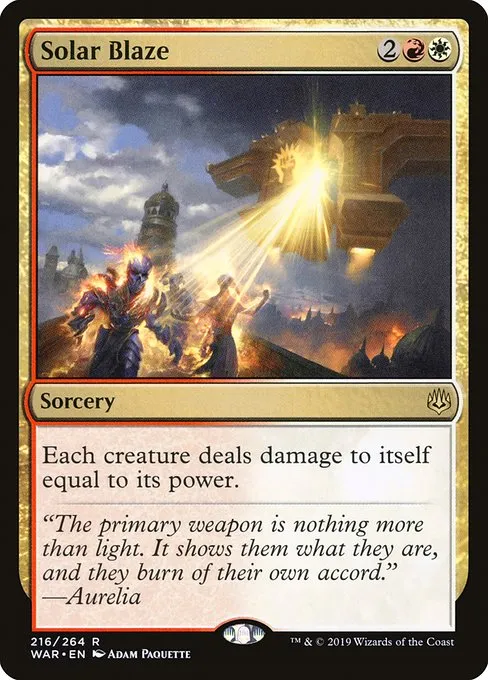 Solar Blaze · War of the Spark 216/312