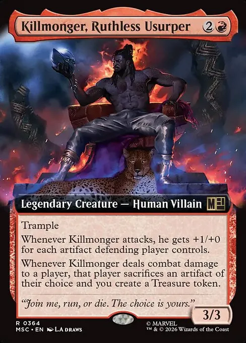 Killmonger, Ruthless Usurper · Marvel Super Heroes Commander 364/9